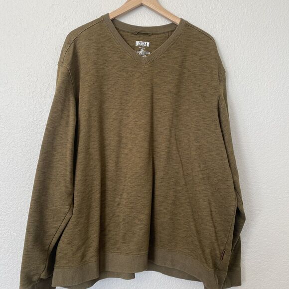 Duluth Trading Sweater Mens 3XL Solid Pullover Heavy Duty EUC Gusset - Picture 1 of 6